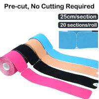 Cinta de kinesiología precort de 5cm x 5m, parche elástico para ejercicio muscular tipo I, cinta intramuscular deportiva impermeable y transpirable para - details 0