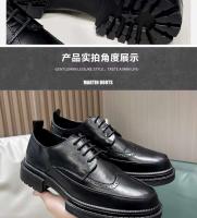Vestido de cuero PU informal a la moda para hombre de alta calidad y zapatos formales de estilo de oficina de negocios suaves y cómodos Oxford - details 6