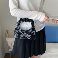 Bolsos de moda coreanos con lazo, bolsos de hombro plisados ​​de cuero Pu con nube, bolsos pequeños y dulces para mujer - details 11