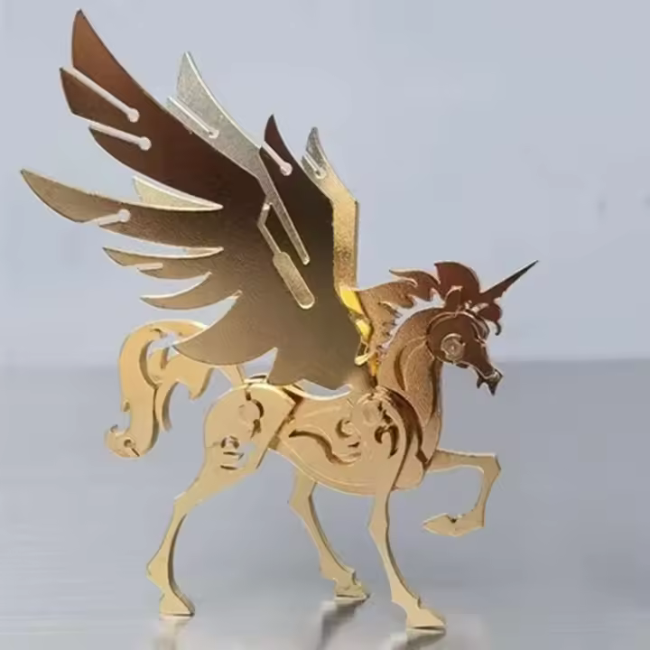 Modelo de metal tridimensional 3D DIY, ensamblaje mecánico hecho a mano para adultos, juguetes difíciles - 1