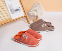 Nuevas zapatillas de algodón para mujer, gruesas, antideslizantes, para el hogar, interior, cálidas, de felpa, para parejas, de pelo, para otoño e invierno, de algodón, para hombre. - details 17