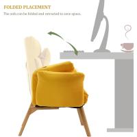 Relájate con reposapiés, sillón reclinable con respaldo ajustable 360 ° Sillón de televisión de terciopelo con marco de madera - details 6