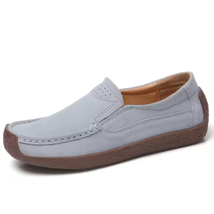 Zapatillas sin zapatos para mujer, zapatos planos cómodos para caminar, zapatos náuticos - 1