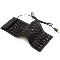 Teclado plegable de silicona de 85 teclas para PC, Notebook, tableta, portátil, Flexible, con cable, Mini USB, resistente al agua - details 19