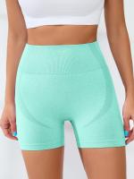 Pantalones cortos deportivos de cintura alta para mujer, pantalones cortos deportivos para levantamiento de cadera que absorben el sudor, pantalones cortos deportivos de secado rápido para correr y Yoga, ropa deportiva para mujer - details 20