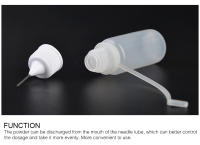 KADS-botella de polvo transparente para decoración de uñas, herramienta de manicura que controla mejor la dosificación y la toma de forma más uniforme - details 2