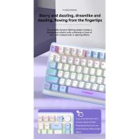 El macro del eje verde define el teclado del juego Teclado mecánico luminoso de colores mezclados - details 31