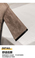 Botas de rodilla tacones altos no tubo nuevo otoño e invierno gamuza botas de tacón grueso pequeñas botas altas - details 6