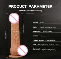 Leten Control remoto rotación telescópica consolador realista vibrador adultos juguetes sexuales para mujer Miembro grande Vagina masturbación femenina - details 3