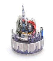 Microworld-rompecabezas 3D de Metal para niñas y adultos, modelo temático de Castillo, caja de música giratoria, juguetes de cumpleaños, regalos de Navidad - details 13