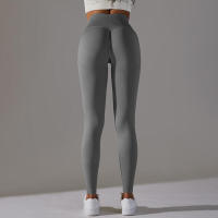 Leggings de yoga sin costuras para mujer, ropa deportiva de entrenamiento, pantalones deportivos de cintura alta - details 56