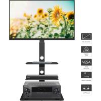 Televisión LED OLED LCD Plasma de 30 a 70 Pulgadas Altura Ajustable Estantes de Vidrio Templado de 3 Niveles MAX VESA 600x400 mm - details 3