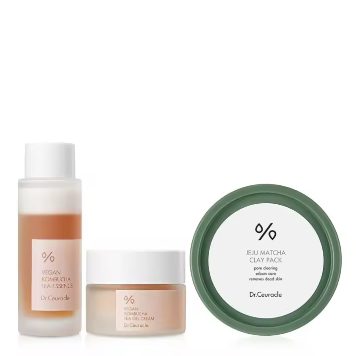 Paquete exclusivo Dr.Ceuracle X: juego inicial de té vegano de Kombucha + paquete de arcilla Matcha de la isla de Jeju - 1
