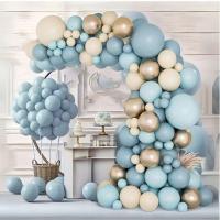 Kit de Arco de Globos Azules Decoración de Cumpleaños Feliz Suministros de Fiesta de Boda - details 0