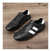 Zapatos De Tenis Para Hombre En Cuero Natural Suela De Goma Cómodos Y De Alta Calidad Zapatillas Casuales Para El Verano - details 13