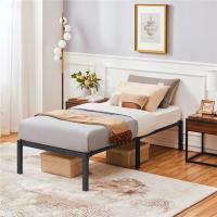 Bastidor de Cama Metálico Listones de Acero Espacio de Almacenamiento Bajo la Cama Fácil Montaje Cama Individual 90 x 190 x 36.5 cm Negro - details 29