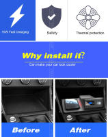 Cargador Inalámbrico de carga rápida Qi, Placa Para Volkswagen, VW, Passat B8, Accesorios de Modificación, Producto automático - details 1