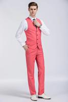 M-6XL de lujo a la moda de gama alta de Color sólido para hombre, traje informal de negocios oficial, chaleco para novio, vestido de boda, abrigo de cintura para fiesta - details 11