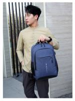 Mochila Impermeable Para Hombres Ultra Ligera Con Capacidad Para Portátil De 15.6 Pulgadas Estilo Clásico Bolsa De Espalda Para Libros Y Uso Diario - details 25