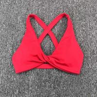 Ropa de yoga desnuda, sujetador de yoga para ejercicio de secado rápido ajustado para mujer, sujetador de fitness de belleza con espalda cruzada para correr al aire libre - details 36