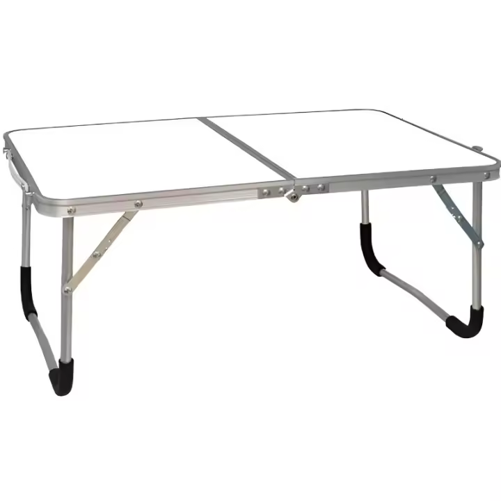 Mesa de Camping Plegable Blanco 26x60x40 Cm - 1