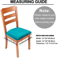 Fundas para cojines de asiento súper suaves de tela de terciopelo, fundas elásticas para sillas, para Hotel, banquete, comedor, sala de estar, 1/2/4/6 piezas - details 0