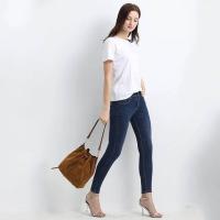 AFKOMST Bolsos tipo cubo de cuero Bolso cruzado con cordón para mujer Bolsos medianos y hobo con 2 correas para el hombro Mochila de lujo de alta gama - details 8