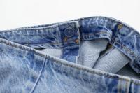 TRAFZA-chaqueta vaquera de manga larga con botones para mujer, abrigo de cintura alta, conjuntos de vestido con abertura frontal, Estilo Vintage, verano, 2023 - details 11