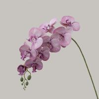 9 ramas artificiales de Phalaenopsis de cabeza, flor de orquídeas de mariposa Artificial hecha a mano realista, flores falsas de tacto Real - details 22