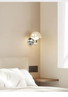 Lámpara de pared con interruptor de extracción de cáscara de huevo francés TOMAX - Lámpara de noche vintage con protección para los ojos, estilo crema (garantía de 1 año) |   Modelo 2025) - details 15