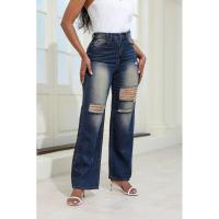 Pantalones vaqueros de moda coreana para mujer, cintura, estilo informal, vaqueros de alta elasticidad - details 3