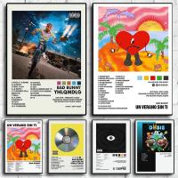 Póster de Lienzo Bad Bunny Un Verano Sin Ti de DHROOM Pintura de Album de Música Decoración para Habitación Diseño de Pared con Estilo de Arte y Calligrafía - details 1