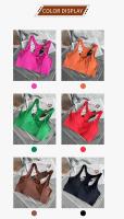 Ropa interior deportiva a prueba de golpes para mujer, chaleco transpirable Sexy para Yoga, correr y Fitness - details 5