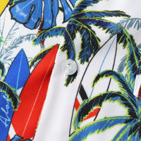 Camisa de manga corta para hombre, Camisa ajustada con estampado de flores fragmentadas, serie CS, primavera y verano, 2024 - details 75