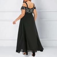 Vestido largo de talla grande de manga corta para mujer, vestido largo de noche para fiesta, hombros descubiertos, vestidos formales para ocasiones de talla grande 5XL 6XL - details 2