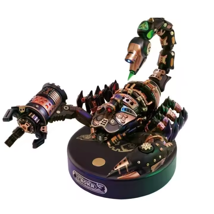 Robotime Rokr Emperor Scorpion 3D Rompecabezas Juguete Interactivo con Motor y Luz - 1