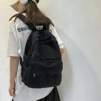 Mochila Mujer Lona, Estilo Retro, Gran Capacidad, Estudiante, Moda Coreana - details 2