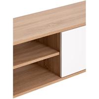 Mesa de Salón TV para TV Color Roble y Blanco 180 x 40 x 41 cm Atenea - details 4