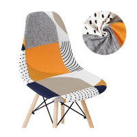 Funda de silla de concha de Color sólido, fundas elásticas baratas para sillas con respaldo corto, fundas de asiento de comedor impresas para el hogar, Bar, Hotel, fiesta y banquete - details 18