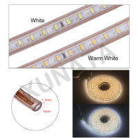 GAHADA Tira de LED Impermeable IP67 120LEDs/m Blanco Cálido Bleu Enchufe de Interruptor EU - details 11