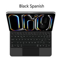 AJIUYU-Teclado mágico magnético Folio para iPad Pro, 13 pulgadas, 2024 (M4), funda inteligente, inglés, Español, retroiluminación, Teclado mágico - details 2