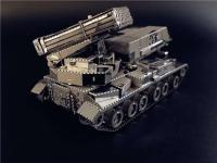 MMZ modelo nanyuan kit de modelo de Metal 122mm lanzador de cohetes multibarril Voertuig DIY 3D corte láser modelo rompecabezas juguetes para adultos - details 7