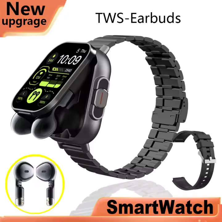 Reloj inteligente con Bluetooth, dos en uno TWS dispositivo de audio, inalámbrico, doble, Nuevo, 2024 - 1