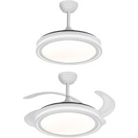 Ventilador de Techo LED con Temporizador 3500-4000-6500K, 6 Velocidades, Aspas retráctiles |   (Blanco) - details 4