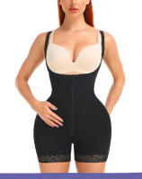 Slimming Shapewear for Women Postpartum Tummy Control Body Shaper Butt Lifter Bodysuit Zipper Open Bust Open Crotch Corset Fajas - details 11