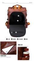 Mochila antirrobo de cuero vintage para mujer, mochila de trabajo de gran capacidad, mochila de hombro informal para mujer - details 9