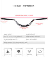 Lunje-barra de bicicleta de montaña, manillar de ángulo alto de 90mm, mango de 720/780mm, accesorios para bicicleta de montaña, piezas de mtb - details 1
