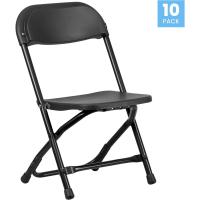 10 sillas Plegables de plástico para niños, Color borgoña, Juego de 10 - details 38