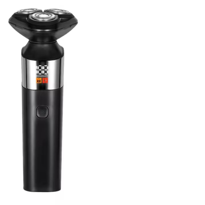 Nueva afeitadora eléctrica tres en uno Traje de hombre, dispositivo para el pelo de la nariz, cuchillo de patillas, pantalla digital inteligente, impermeable para todo el cuerpo, regalo para novio y ancianos - 1