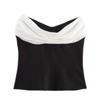 Elegante Top Minimalista para Mujer OUWU Chaleco Sin Tirantes con Espalda Descubierta y Cintura Definida Moda de Verano 2025 - details 0